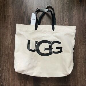 NWT UGG Canvas Logo Tote Bag